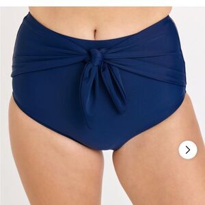 KORTNI JEANE TIE UP FRONT SWIM BOTTOMS SIZE LARGE